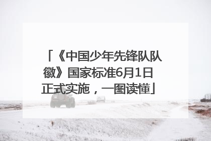 《中国少年先锋队队徽》国家标准6月1日正式实施，一图读懂