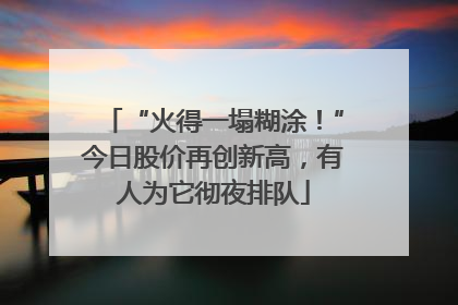 “火得一塌糊涂！”今日股价再创新高，有人为它彻夜排队