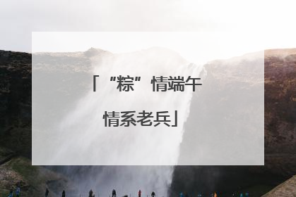 “粽”情端午 情系老兵