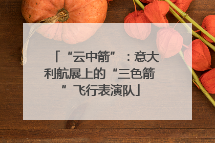 “云中箭”：意大利航展上的“三色箭”飞行表演队