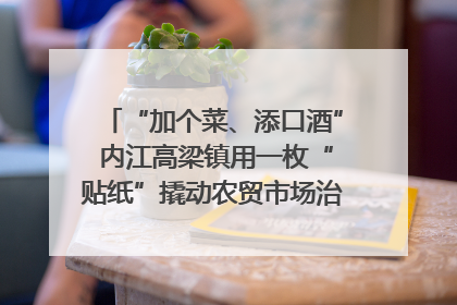 “加个菜、添口酒” 内江高梁镇用一枚“贴纸”撬动农贸市场治理｜万千气象看四川