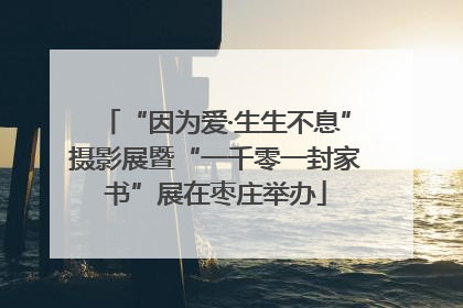 “因为爱·生生不息”摄影展暨“一千零一封家书”展在枣庄举办