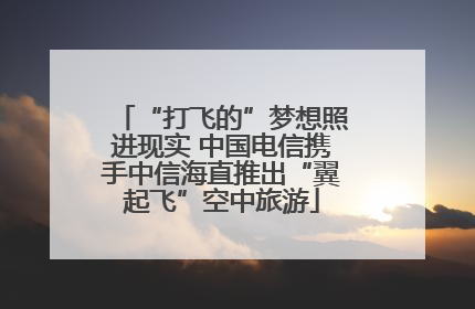 “打飞的”梦想照进现实 中国电信携手中信海直推出“翼起飞”空中旅游