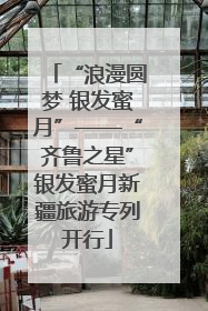 “浪漫圆梦 银发蜜月”——“齐鲁之星”银发蜜月新疆旅游专列开行