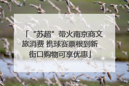 “苏超”带火南京商文旅消费 携球赛票根到新街口购物可享优惠