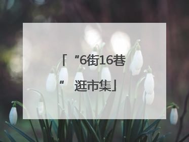 “6街16巷” 逛市集