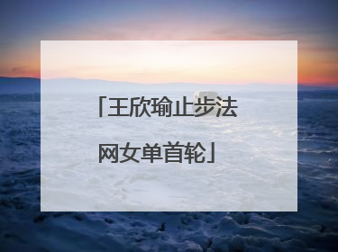 王欣瑜止步法网女单首轮