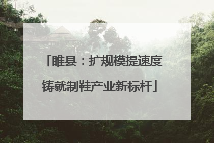 睢县：扩规模提速度 铸就制鞋产业新标杆