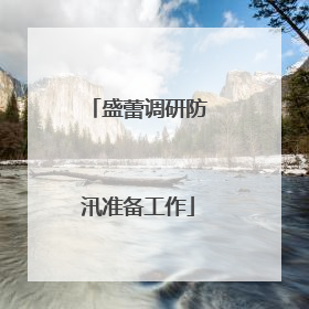 盛蕾调研防汛准备工作