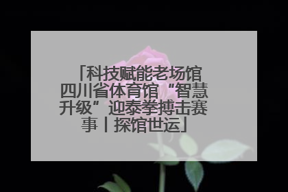 科技赋能老场馆 四川省体育馆“智慧升级”迎泰拳搏击赛事丨探馆世运
