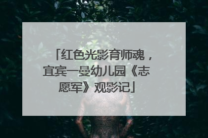 红色光影育师魂，宜宾一曼幼儿园《志愿军》观影记