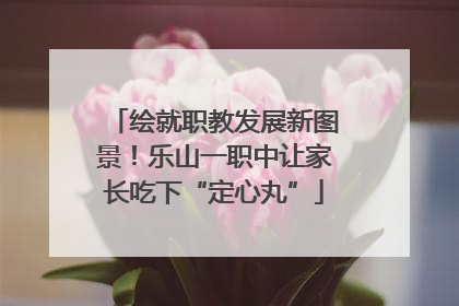 绘就职教发展新图景！乐山一职中让家长吃下“定心丸”