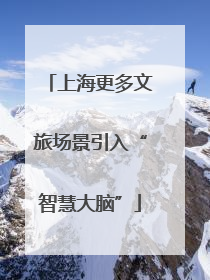 上海更多文旅场景引入“智慧大脑”