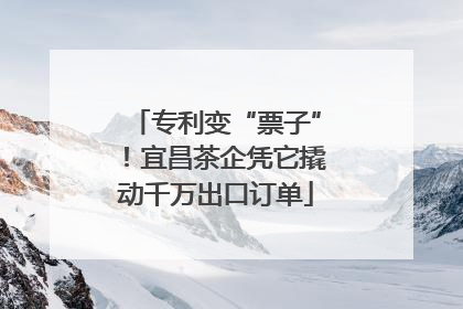 专利变“票子”！宜昌茶企凭它撬动千万出口订单