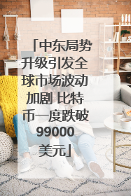 中东局势升级引发全球市场波动加剧 比特币一度跌破99000美元