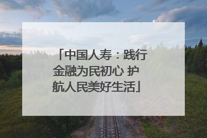 中国人寿：践行金融为民初心 护航人民美好生活