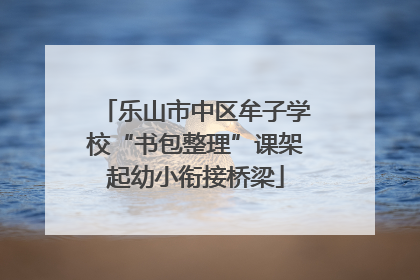 乐山市中区牟子学校“书包整理”课架起幼小衔接桥梁