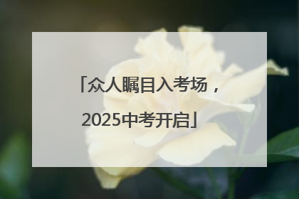 众人瞩目入考场，2025中考开启