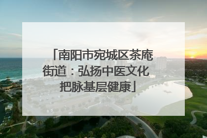 南阳市宛城区茶庵街道：弘扬中医文化 把脉基层健康