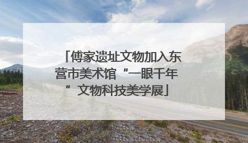 傅家遗址文物加入东营市美术馆“一眼千年”文物科技美学展