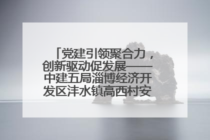 党建引领聚合力，创新驱动促发展——中建五局淄博经济开发区沣水镇高西村安置项目建设纪实