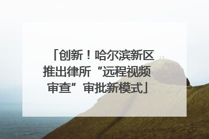 创新！哈尔滨新区推出律所“远程视频审查”审批新模式