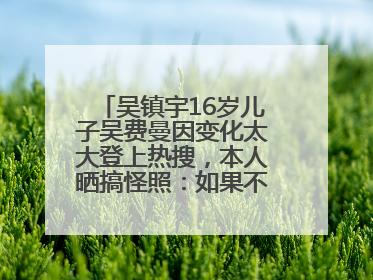 吴镇宇16岁儿子吴费曼因变化太大登上热搜，本人晒搞怪照：如果不喜欢现在的我可以离开