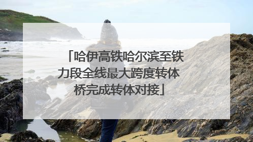 哈伊高铁哈尔滨至铁力段全线最大跨度转体桥完成转体对接