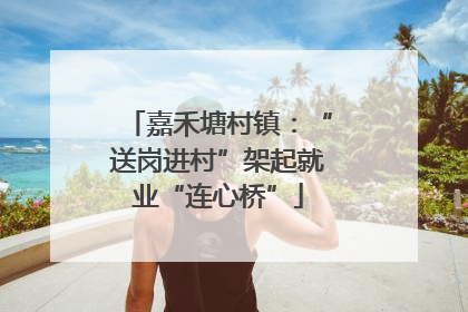 嘉禾塘村镇：“送岗进村”架起就业“连心桥”
