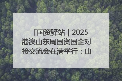 国资驿站｜2025港澳山东周国资国企对接交流会在港举行；山东黄金成功在境外发行3亿美元绿色债券
