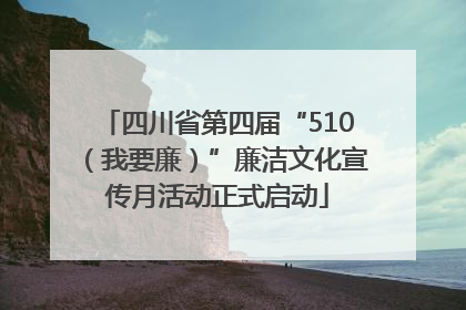 四川省第四届“510（我要廉）”廉洁文化宣传月活动正式启动