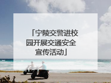 宁陵交警进校园开展交通安全宣传活动