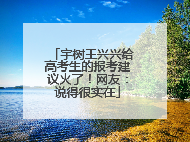 宇树王兴兴给高考生的报考建议火了！网友：说得很实在