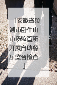安徽省巢湖市卧牛山市场监管所开展自助餐厅监督检查