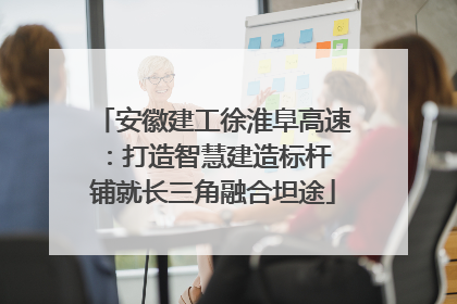 安徽建工徐淮阜高速：打造智慧建造标杆 铺就长三角融合坦途