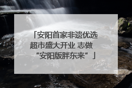 安阳首家非遗优选超市盛大开业 志做“安阳版胖东来”