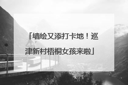 墙绘又添打卡地！巡津新村梧桐女孩来啦