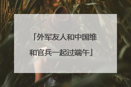 外军友人和中国维和官兵一起过端午