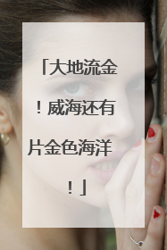 大地流金！威海还有片金色海洋！