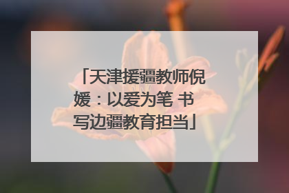 天津援疆教师倪媛：以爱为笔 书写边疆教育担当