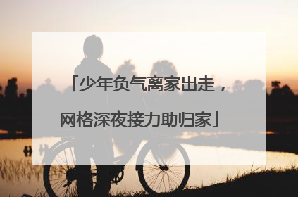 少年负气离家出走，网格深夜接力助归家