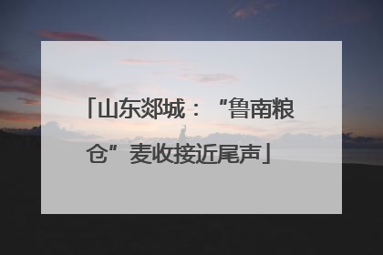 山东郯城：“鲁南粮仓”麦收接近尾声