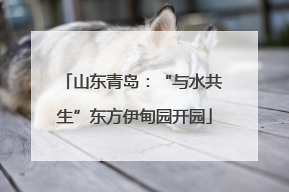 山东青岛：“与水共生”东方伊甸园开园