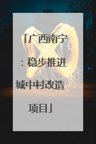 广西南宁：稳步推进城中村改造项目