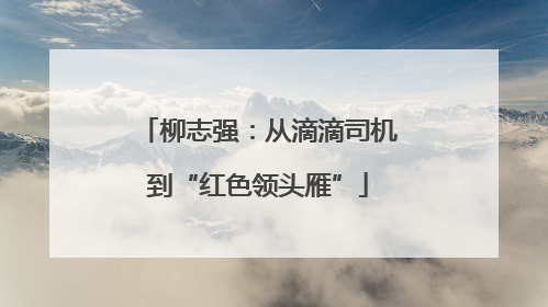 柳志强：从滴滴司机到“红色领头雁”