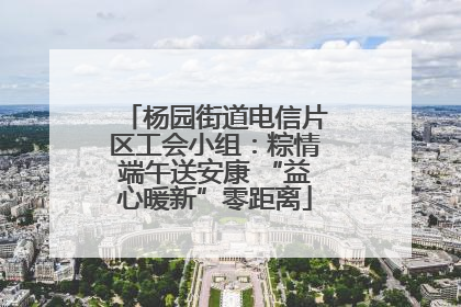 杨园街道电信片区工会小组：粽情端午送安康 “益心暖新”零距离
