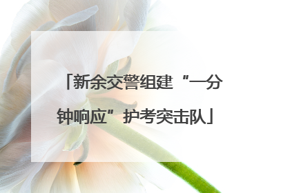 新余交警组建“一分钟响应”护考突击队