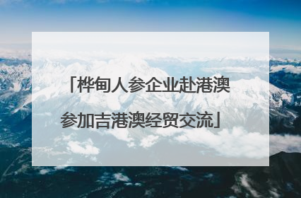桦甸人参企业赴港澳参加吉港澳经贸交流