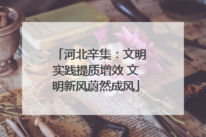 河北辛集：文明实践提质增效 文明新风蔚然成风