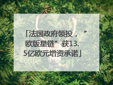 法国政府领投，“欧版星链”获13.5亿欧元增资承诺